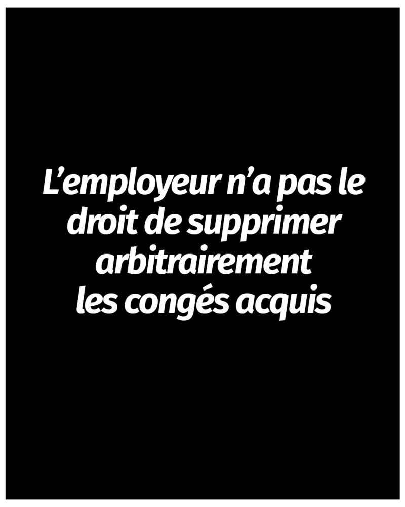 Un employeur peut-il supprimer les congés acquis d’un salarié encore en poste ?
